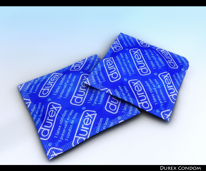 durex condom 3d model 3ds max fbx obj 116105