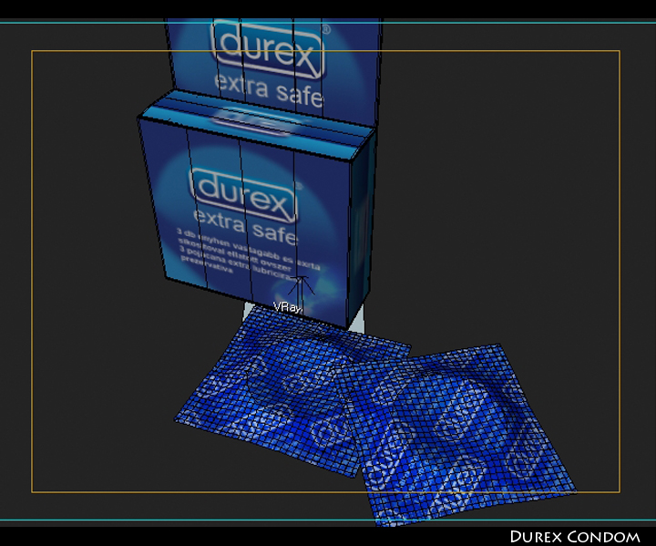 durex condom 3d model 3ds max fbx obj 116107