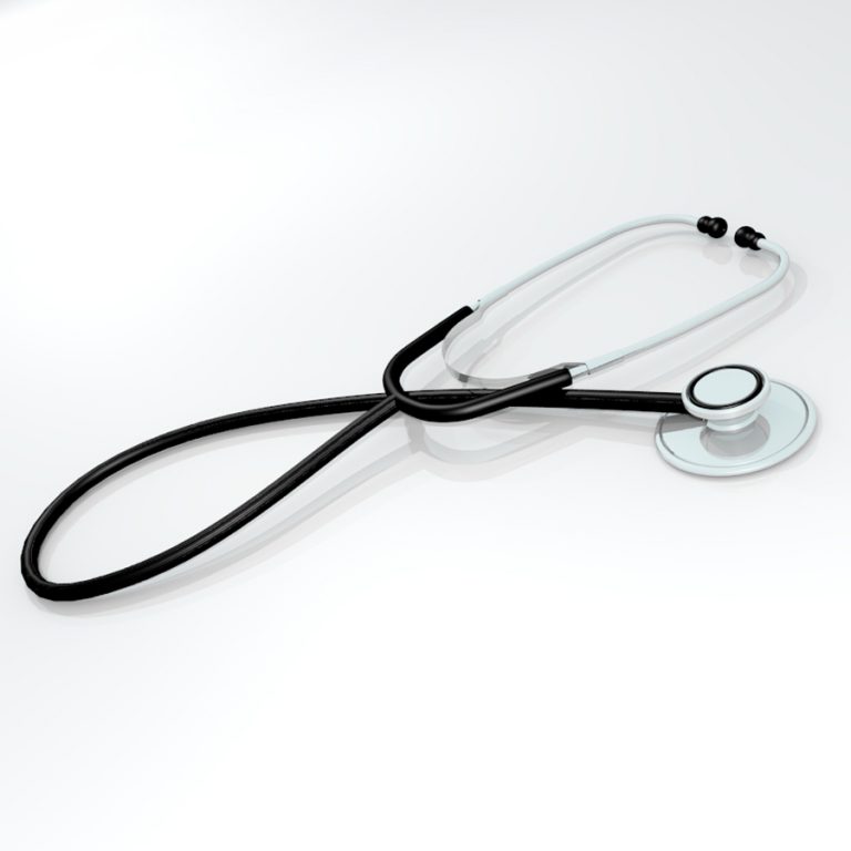 Stethoscope model 3 3D Model FlatPyramid