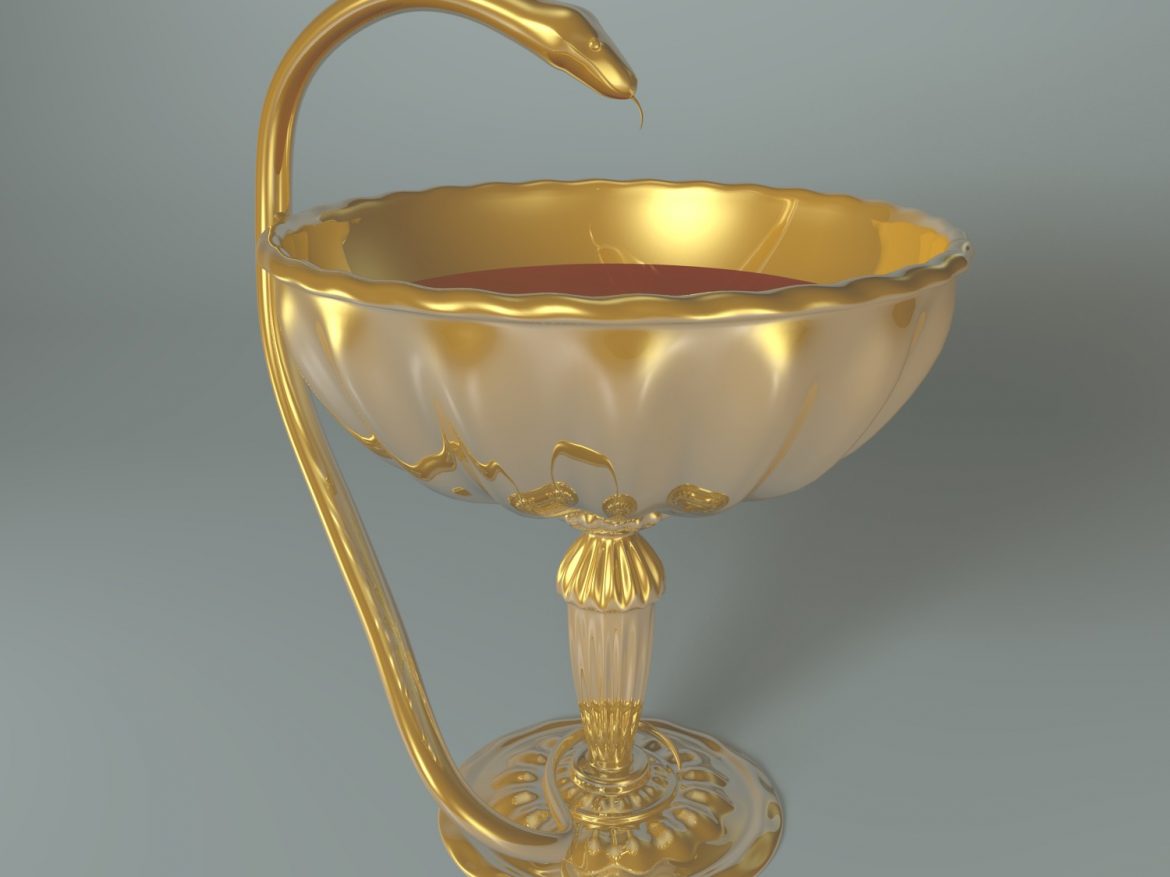 cup with snake 3d model blend obj 135238