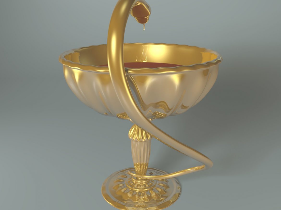 cup with snake 3d model blend obj 135240