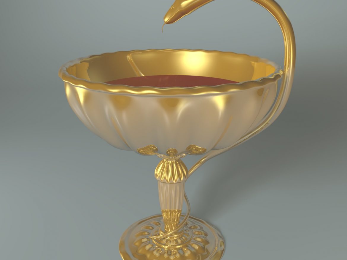 cup with snake 3d model blend obj 135242