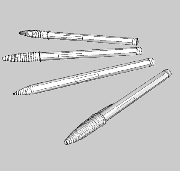 bic biro pen 3d model 115050