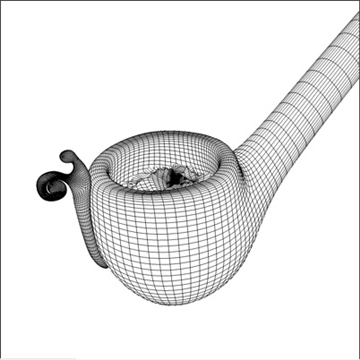 bilbo baggins pipe 3d model 3ds dxf fbx c4d x obj 103024