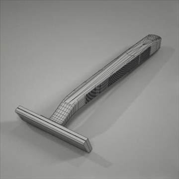 disposable plastic razor 3d model 3ds max fbx obj 107615