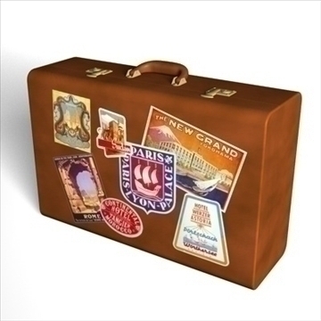suitcase.zip 3d model 3ds dxf fbx c4d x obj 93129