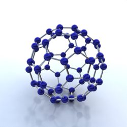 buckminsterfullerene molecule 3d model max 123257