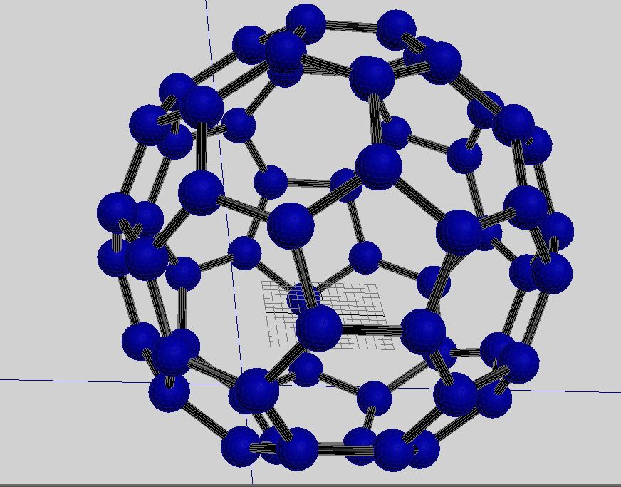 buckminsterfullerene molecule 3d model max 123258