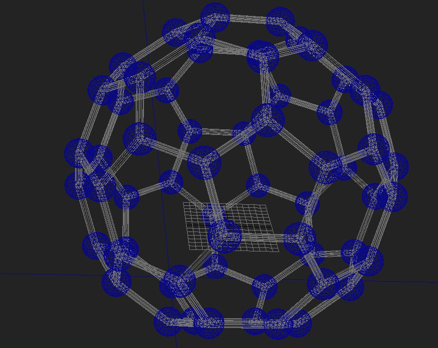 buckminsterfullerene molecule 3d model max 123259