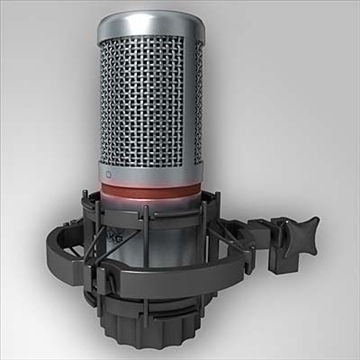 akg c 2000 b microphone 3d model 3ds max fbx obj 80766