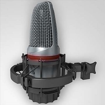 akg c 3000 b microphone 3d model 3ds max fbx obj 81242
