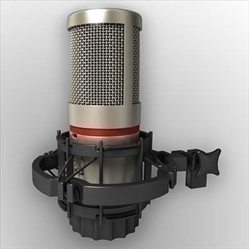 akg c 4000 b microphone 3d model 3ds max fbx obj 80774