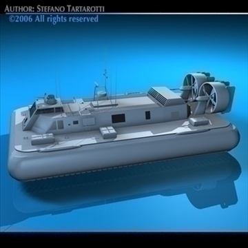 army hovercraft 3d model 3ds dxf c4d obj 82966