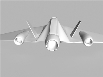 futuristic fighter 3d model 3ds max fbx obj 94016