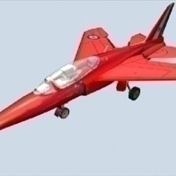 gnat red arrows livery 3d model 3ds max 79449