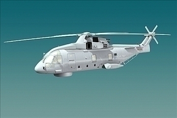 uk navy eh-101 merlin helicopter 3ds 3d model 3ds 83257
