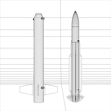 sm-2er missile 3d model 3ds dxf fbx c4d x obj 88538