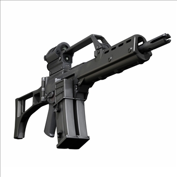 g36 assault rifle 3d model 3ds c4d lwo obj 107169