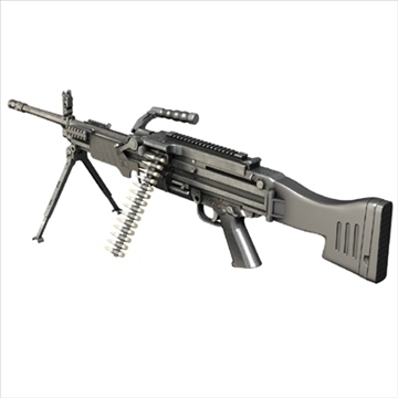 light machinegun mg43 3d model 3ds c4d lwo obj 96426
