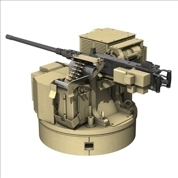remote weapon station (rws) browning m2 3d model c4d 104418