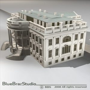 The White House v2 3D Model - FlatPyramid