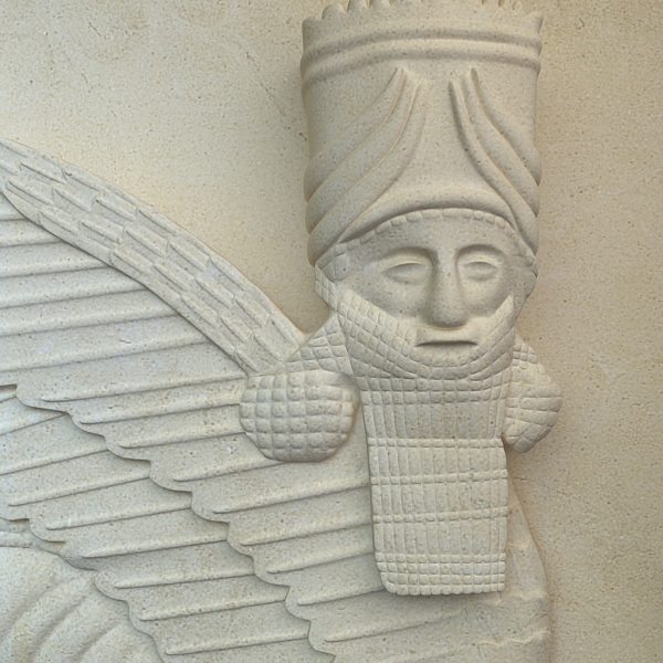 assyrian bas relief sculpture centaur 3d model 3ds max fbx texture obj 120844