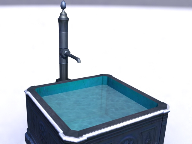 fountain-b 3d model 3ds max obj 138173