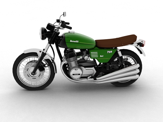 benelli 750 sei 1976 3d model 3ds max fbx c4d obj 154595