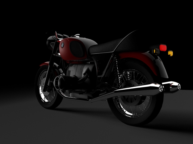 bmw r90 1972 3d model 3ds max c4d obj 147834