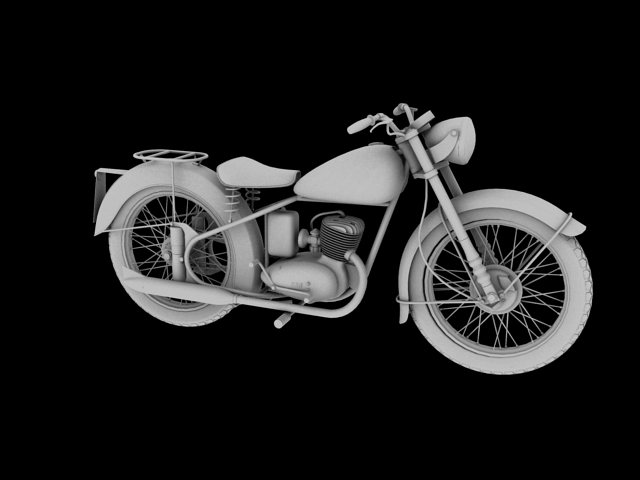 bsa bantam d1 1948 3d model 3ds max c4d obj 152046
