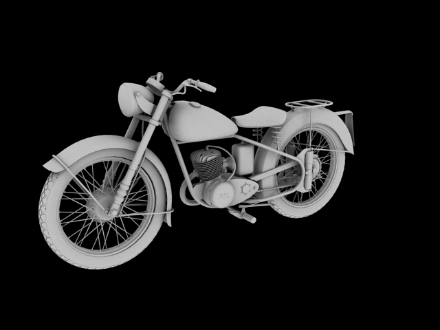 bsa bantam d1 1948 3d model 3ds max c4d obj 152047