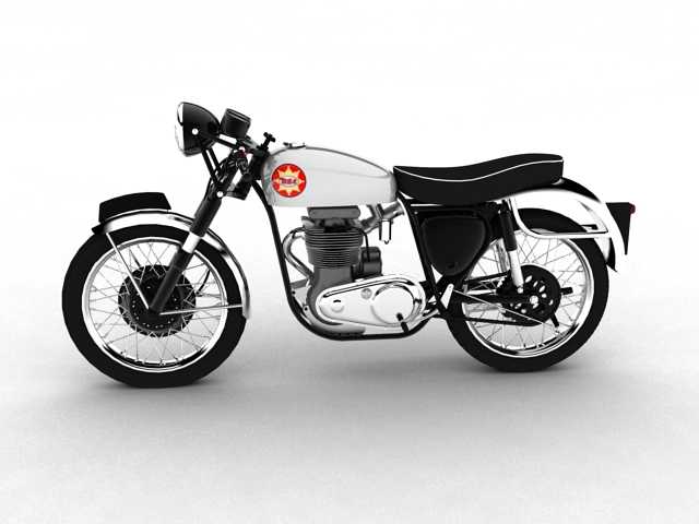 bsa gold star 1960 3d model 3ds max c4d obj 151682