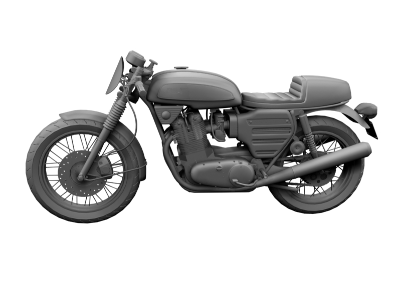 bsa rocket 3 racer 1969 3d model 3ds max dxf fbx c4d obj 164418