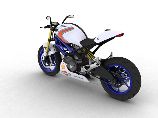 ducati monster 796 racer 2012 3d model 3ds max fbx c4d obj 154751