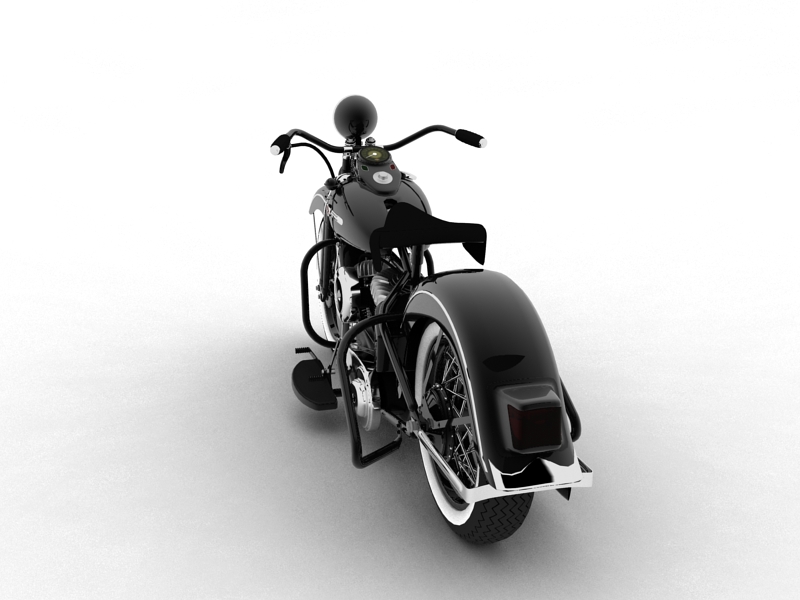 harley davidson wl 1942 3d model 3ds max dxf c4d obj 105343