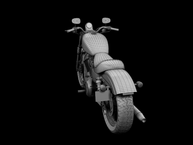 harley davidson xl883 sportster iron 2012 3d model 3ds max c4d obj 112697