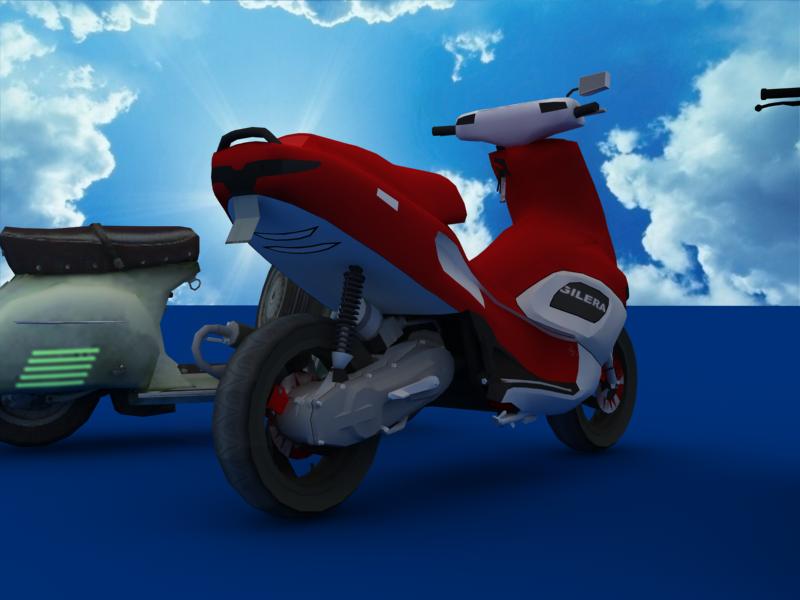 scooters collection 3d model 3ds max dxf dwg fbx obj 121174