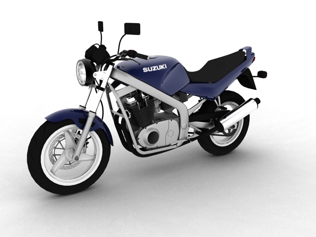 Suzuki GS500 1994 3D Model FlatPyramid
