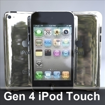 gen4 ipod touch 3d model 3ds dxf fbx c4d x obj 107030
