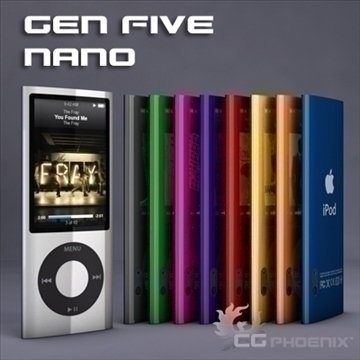 gen5 ipod nano 3d model 3ds dxf fbx c4d x  obj 99843