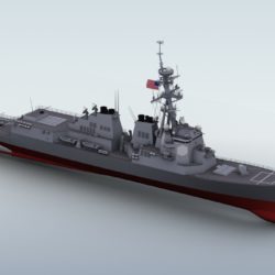 arleigh burke destroyer 3d model 3ds max fbx obj 123393