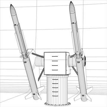 sm-2 missile launching turret 3d model 3ds dxf fbx c4d x obj 88907