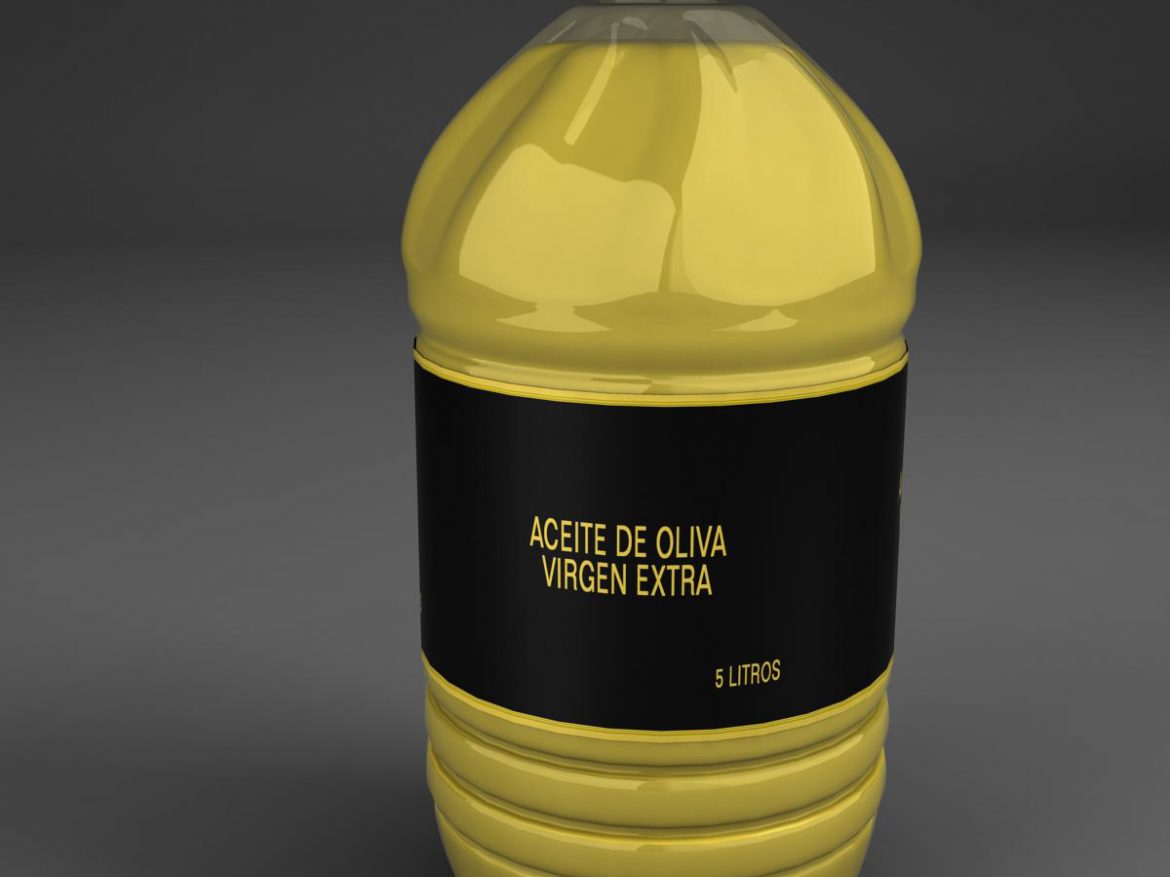 oil bottle 3d model 3ds max fbx ma mb obj 158400