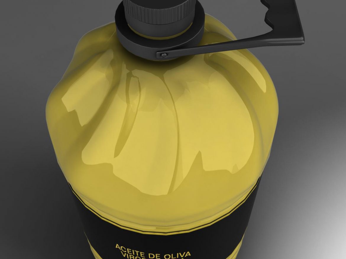 oil bottle 3d model 3ds max fbx ma mb obj 158401