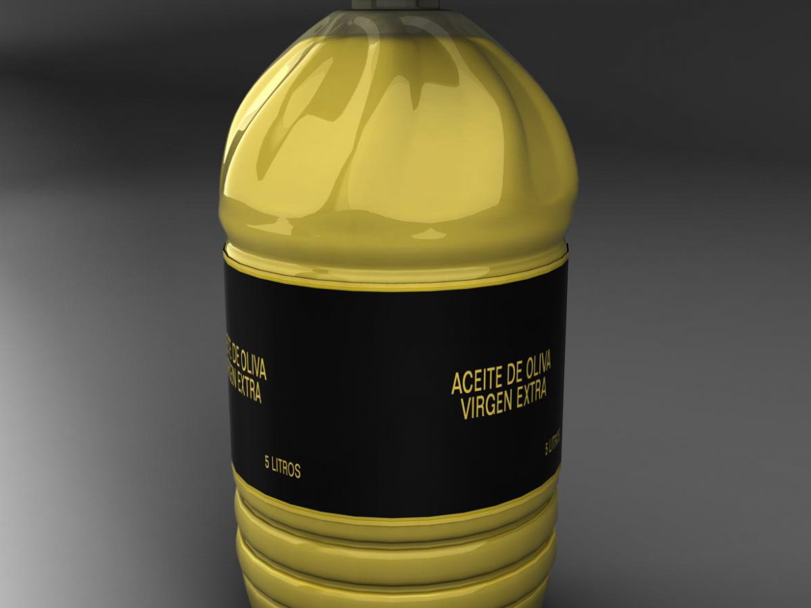 oil bottle 3d model 3ds max fbx ma mb obj 158405