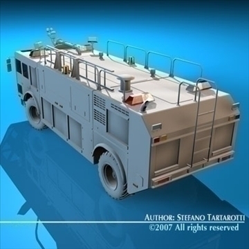 airport firetruck 3d model 3ds dxf c4d obj 85512