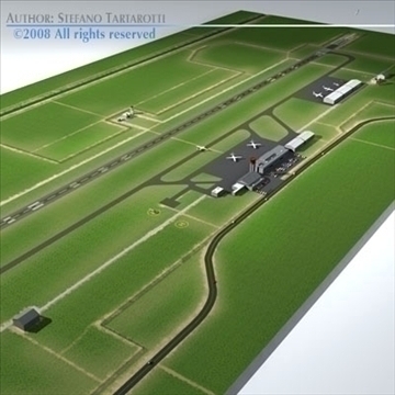 airport scenario 3d model 3ds dxf fbx c4d dae obj 88598
