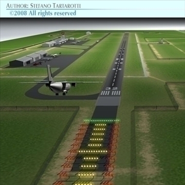 airport scenario 3d model 3ds dxf fbx c4d dae obj 88605