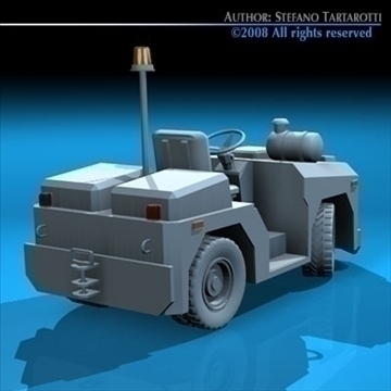 airport tow tractor3 3d model 3ds dxf c4d obj 85682
