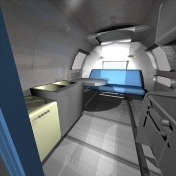 airstream trailer with interior 3d model 3ds max 80715